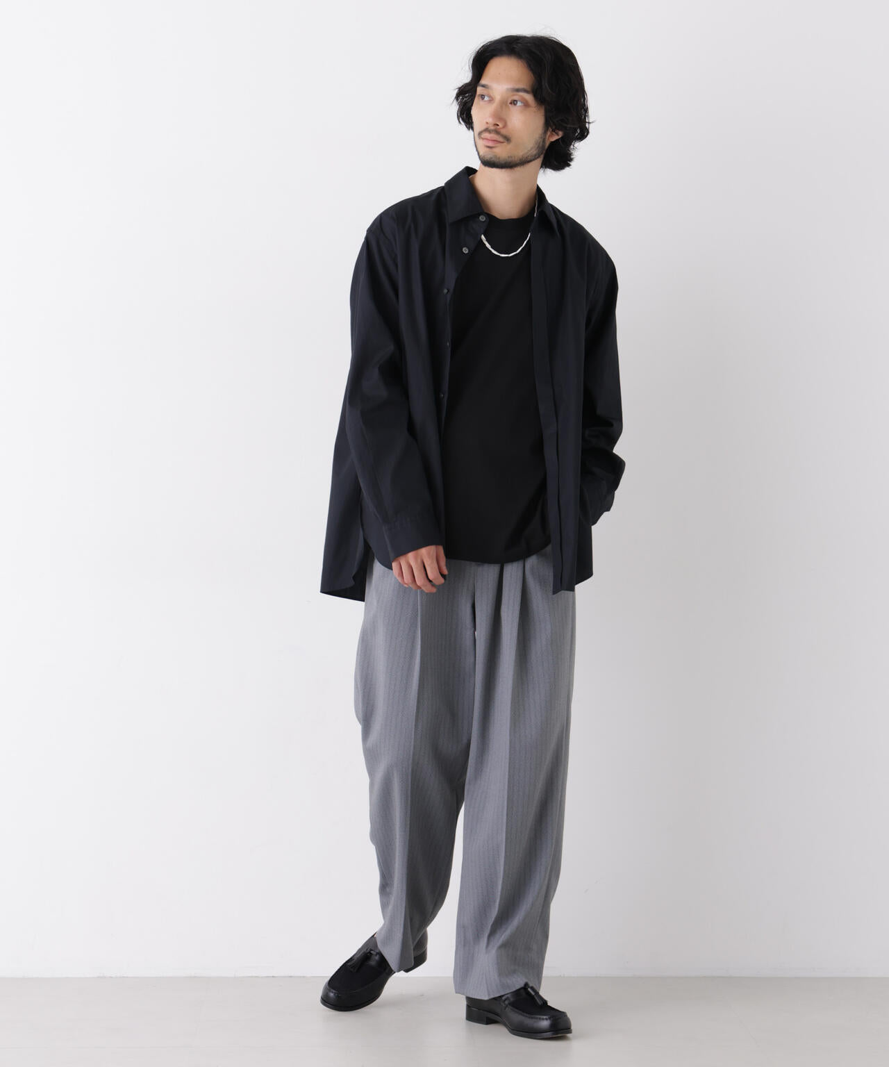 ｢OtoNANO｣ ヘリンボンワイドイージースラックス 6686227204