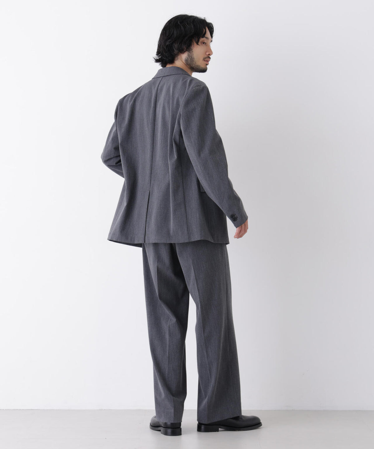 ｢DELEGANT｣ ワンタックストレートトラウザーズ（セットアップ可） 6686227208