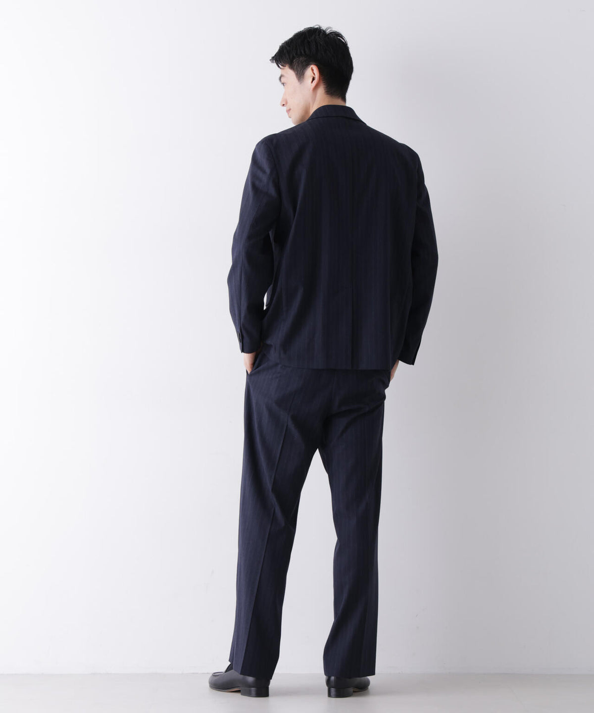 ｢DELEGANT｣ ワンタックストレートトラウザーズ（セットアップ可） 6686227208