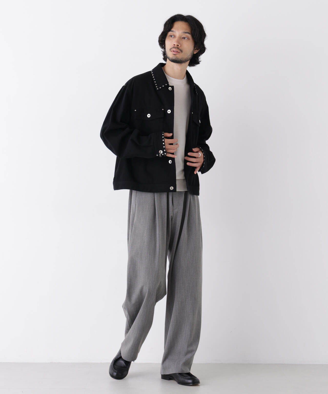 DELEGANT｣ バレルレッグイージーパンツ（セットアップ可）