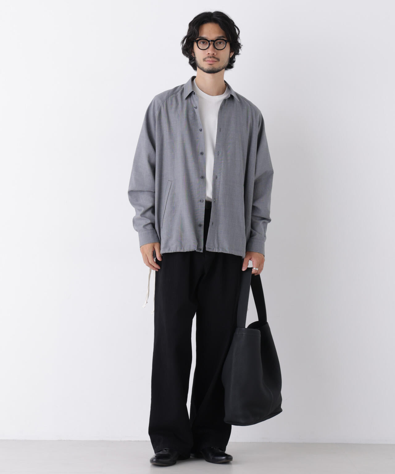 「OtoNANO」大人のワイドデニムパンツ 6686227212