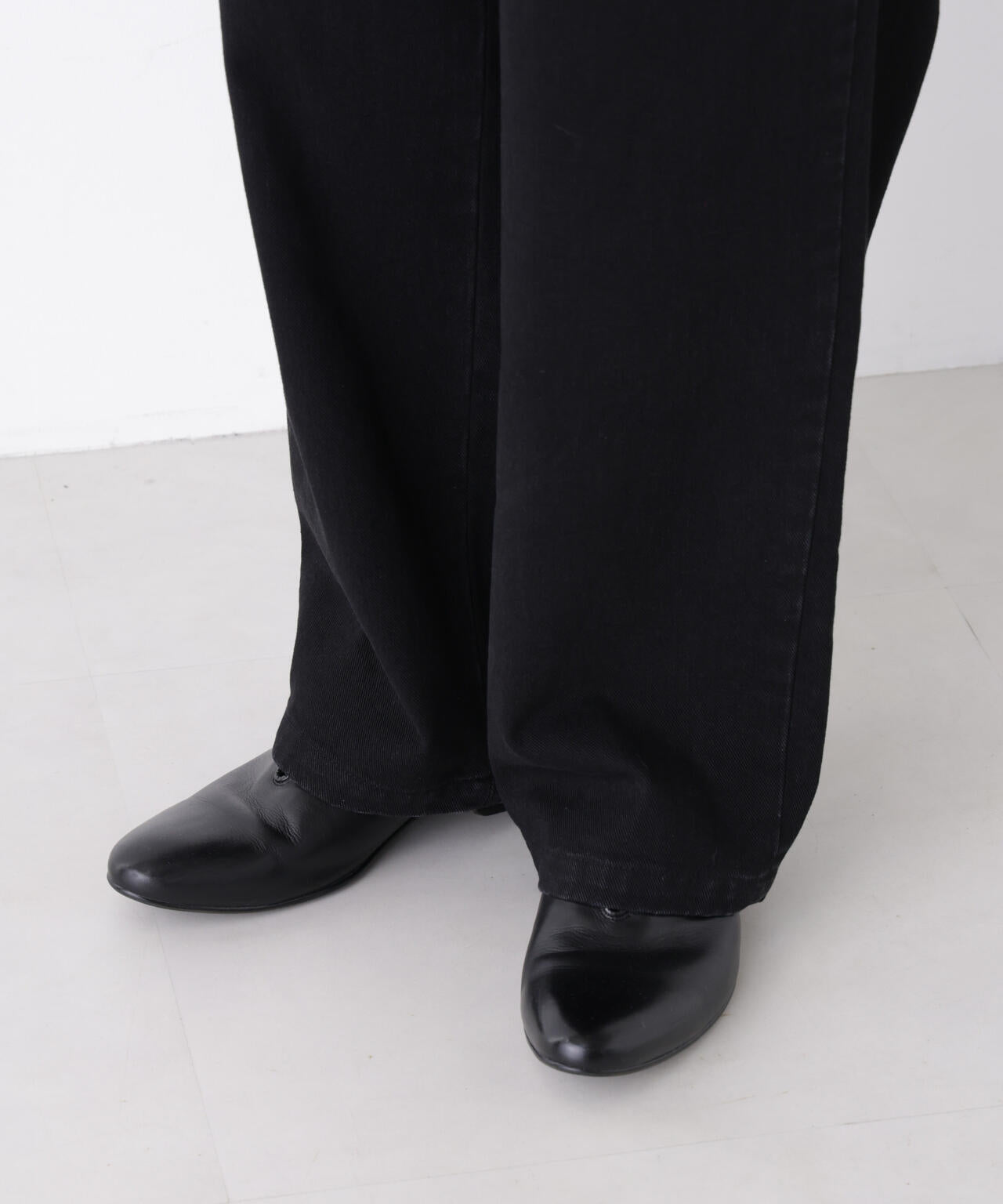 「OtoNANO」大人のワイドデニムパンツ 6686227212