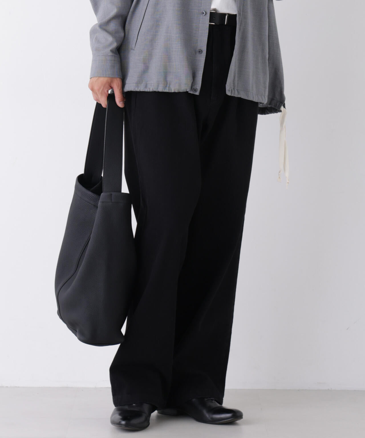 「OtoNANO」大人のワイドデニムパンツ 6686227212