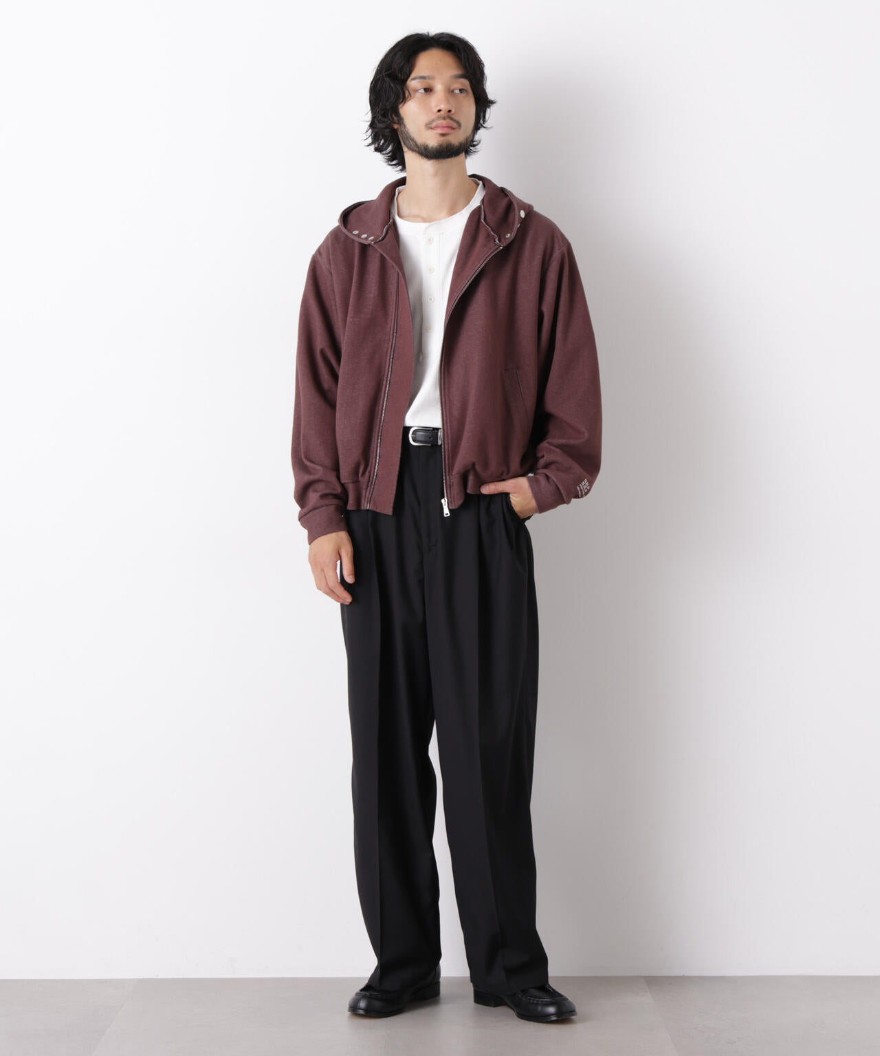 ｢OtoNANO｣大人のワイドパンツ TRクリアツイルワイドイージーパンツ 6686227213