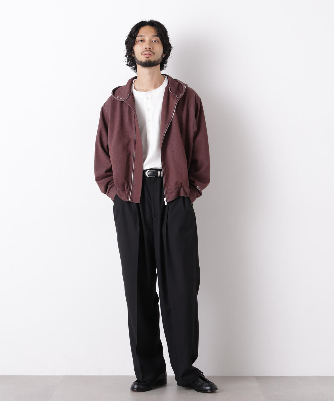 ｢OtoNANO｣大人のワイドパンツ TRクリアツイルワイドイージーパンツ 6686227213