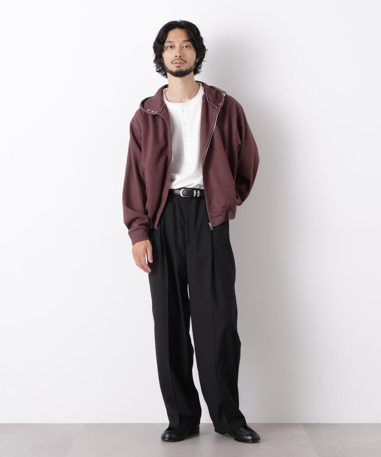 ｢OtoNANO｣大人のワイドパンツ TRクリアツイルワイドイージーパンツ 6686227213