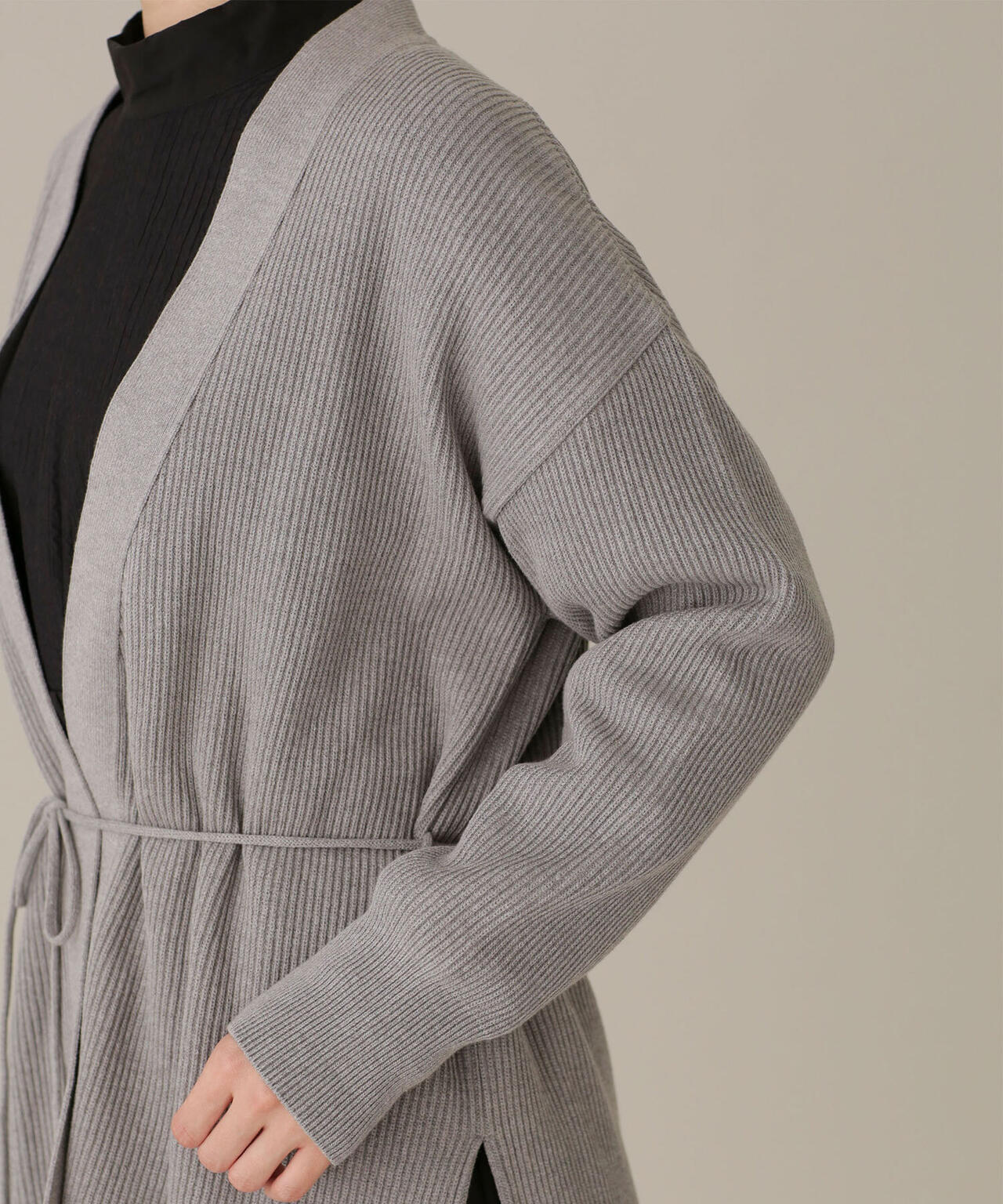 LB.03/近藤千尋さんコラボ 思いきり洗えるニット ミドルカーディガン 6692222345