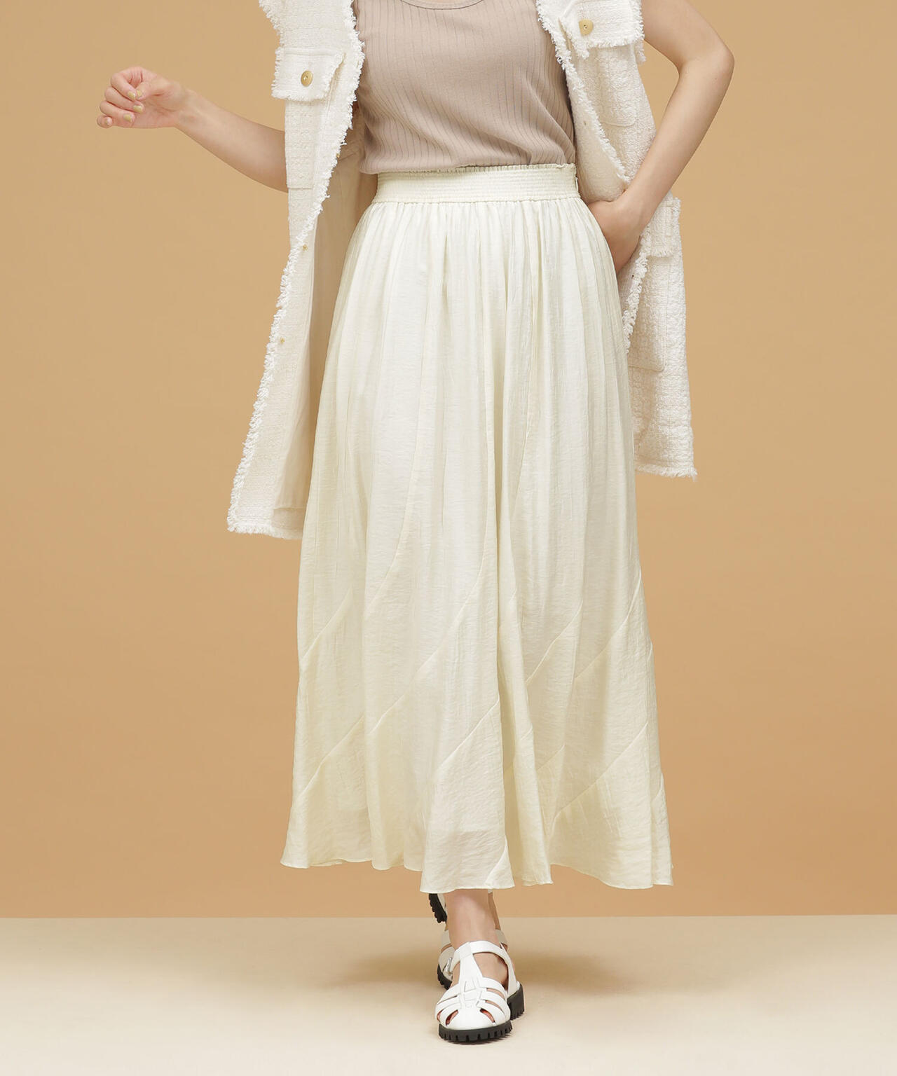 LB.03/エスカルゴ切り替えワッシャースカート 6692230302