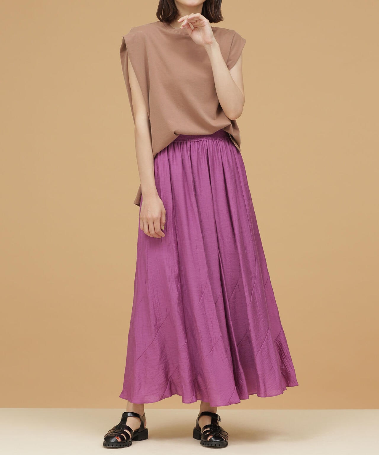 LB.03/エスカルゴ切り替えワッシャースカート 6692230302