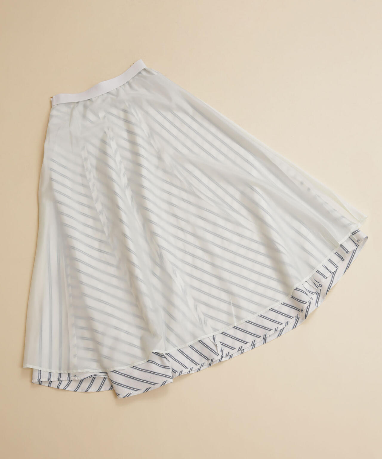 シフォン切替ストライプスカート | outlet | axes femme online shop
