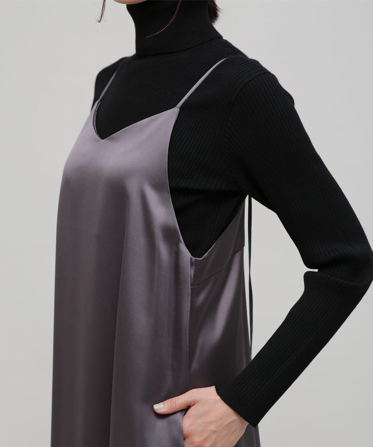 LB.03/サテンフレアキャミワンピース 6693119305