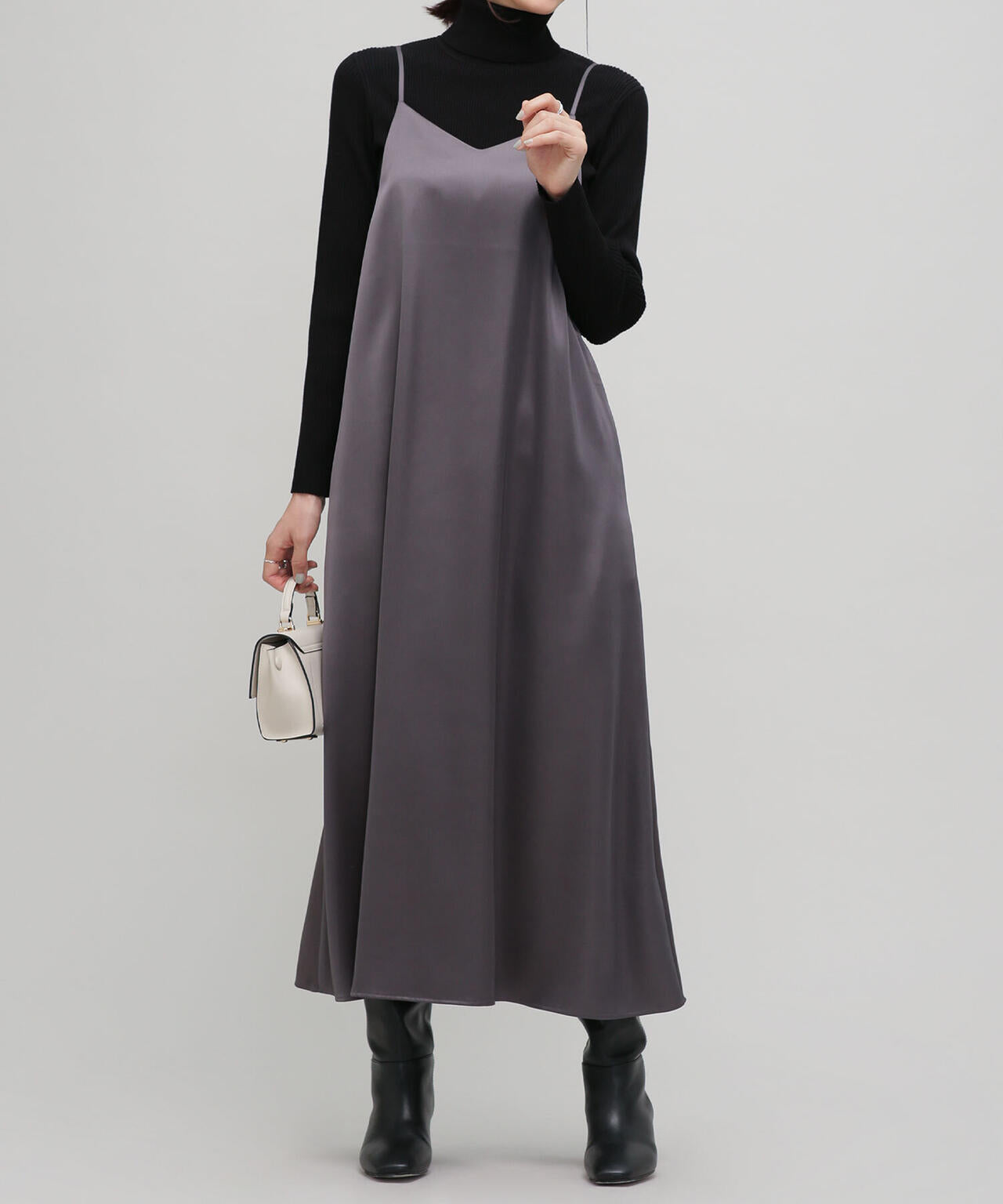 LB.03/サテンフレアキャミワンピース 6693119305