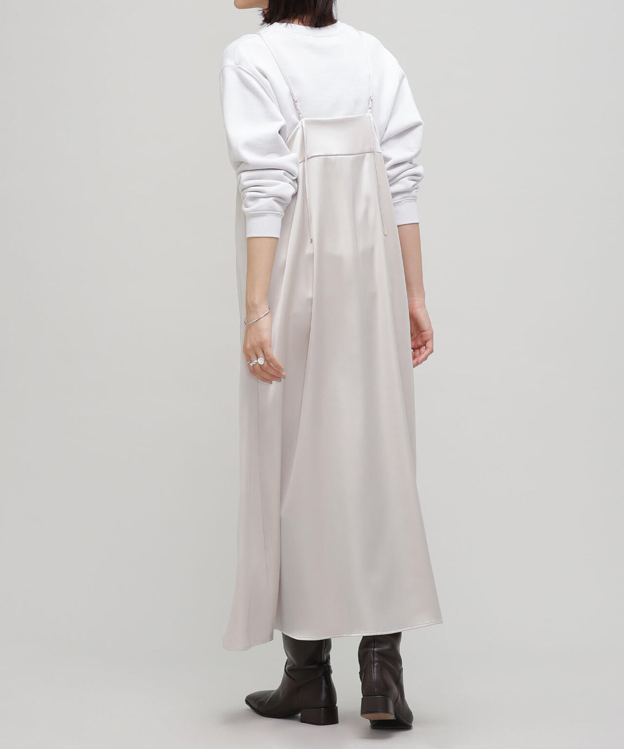 LB.03/サテンフレアキャミワンピース 6693119305