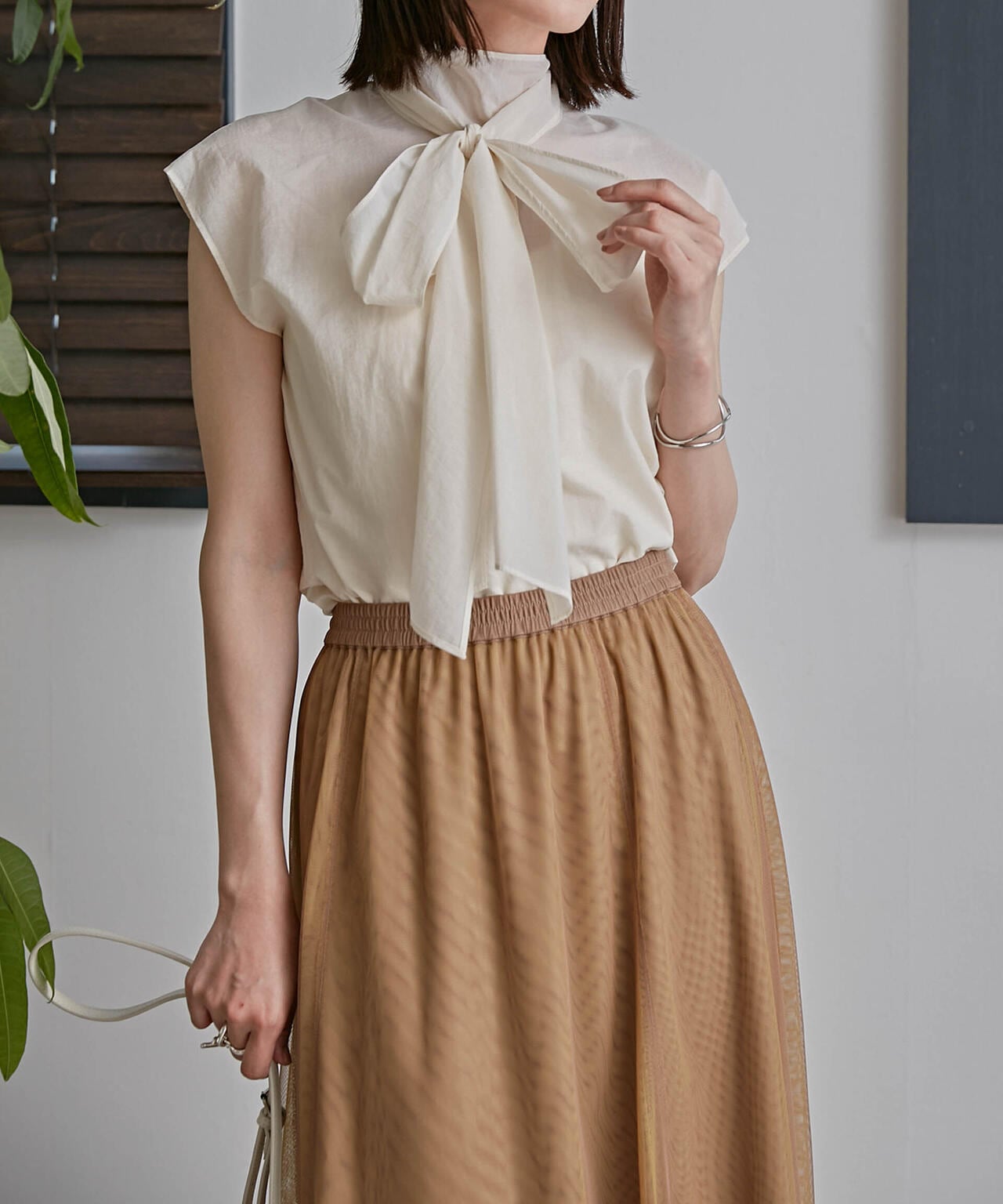 LB.03/2WAYシアーボウタイブラウス 6693121313