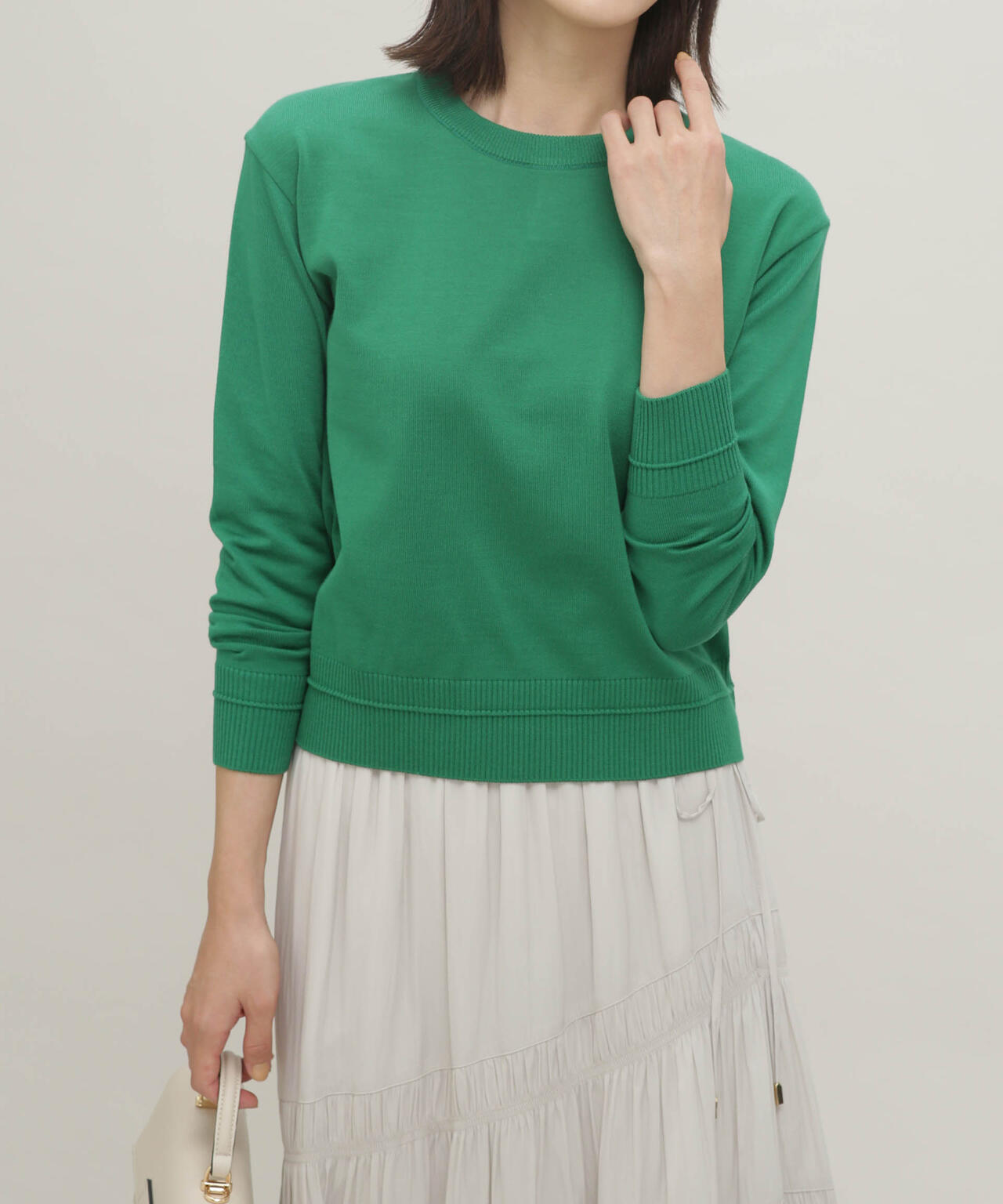 LB.03/思いきり洗えるニット コンパクトプルオーバー 6693122302