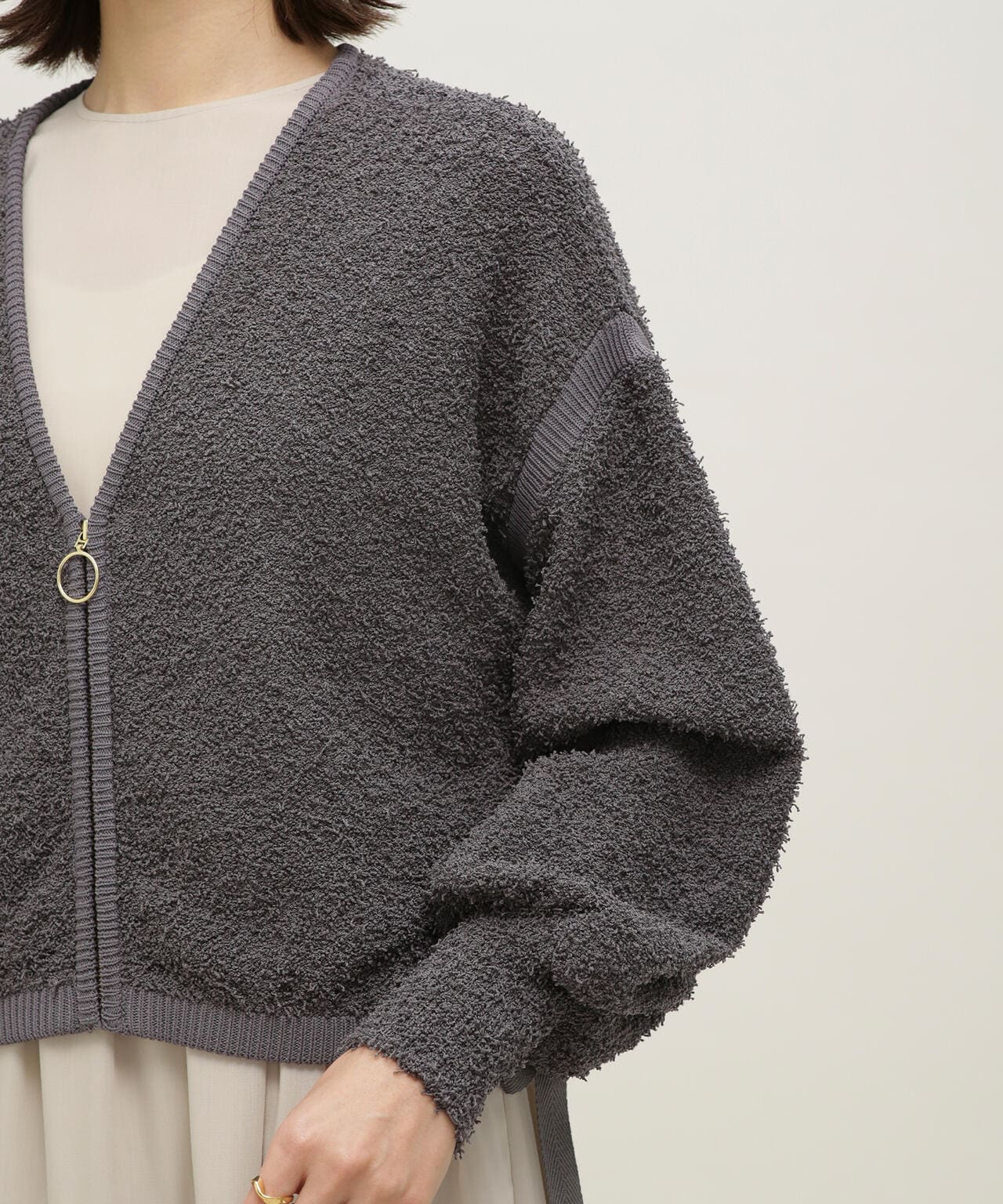 LB.03/前後2WAYジップアップニットトップス 6693122311