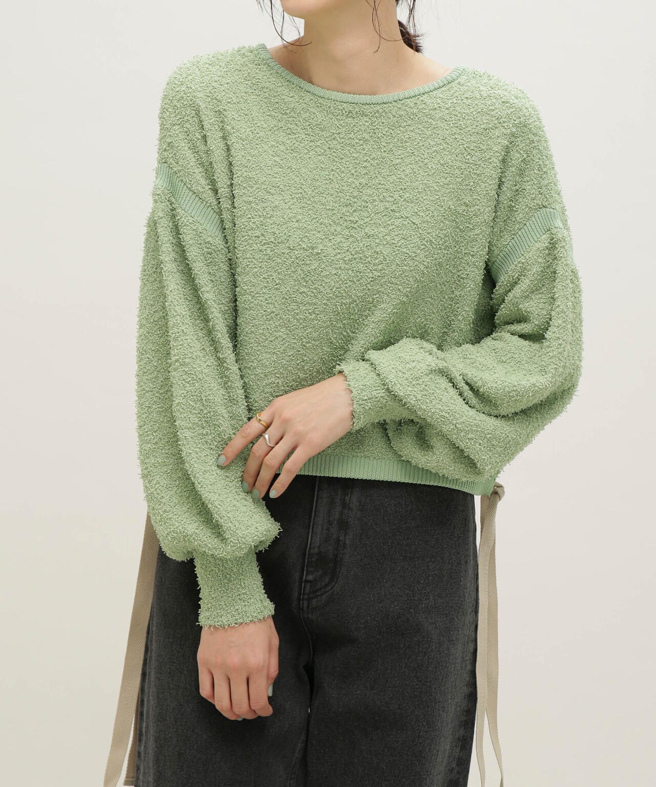 LB.03/前後2WAYジップアップニットトップス 6693122311