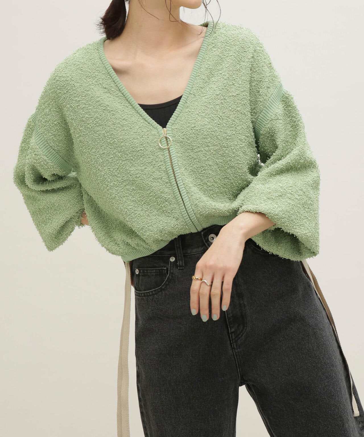 LB.03/前後2WAYジップアップニットトップス 6693122311