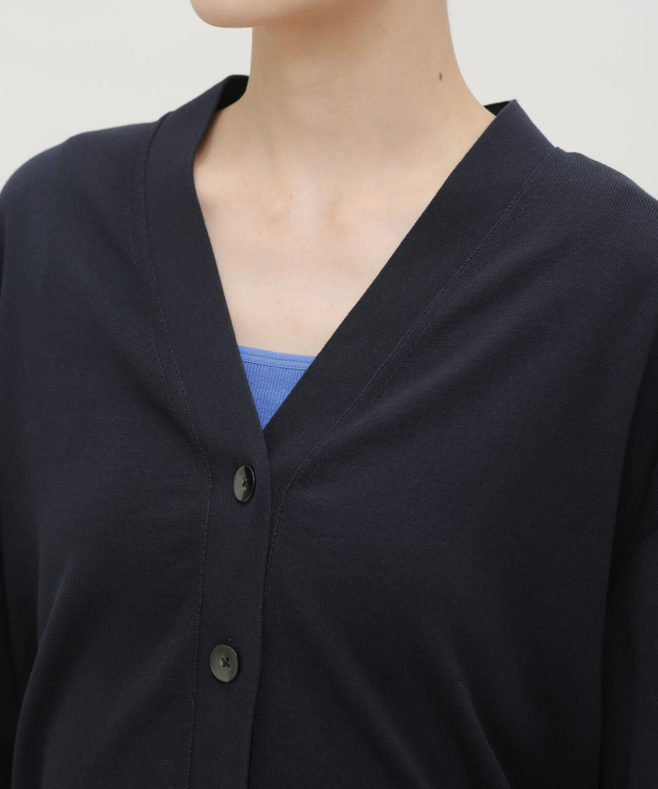 LB.03/GIZA強撚コットンカーディガン 6693122324