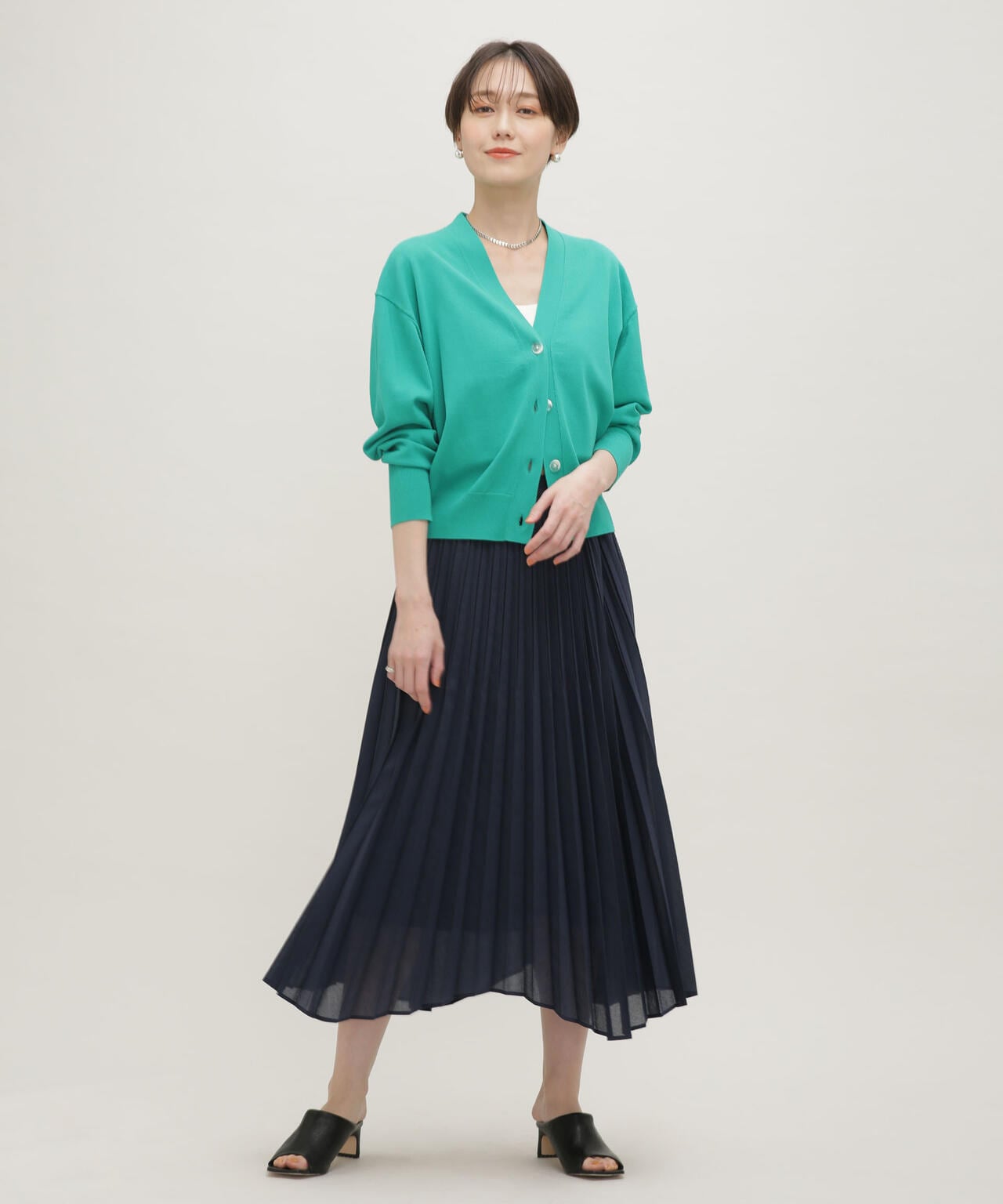 LB.03/GIZA強撚コットンカーディガン 6693122324