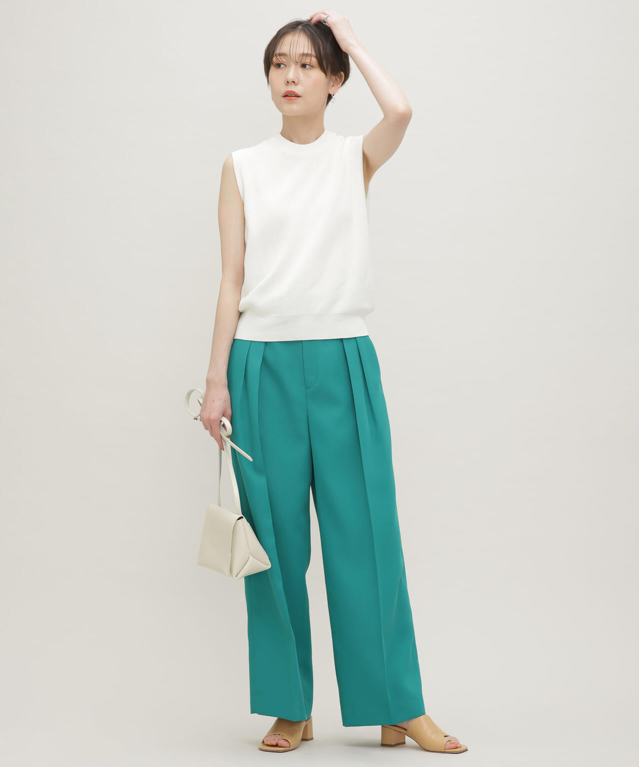 LB.03/GIZA強撚コットンノースリーブニット 6693122326