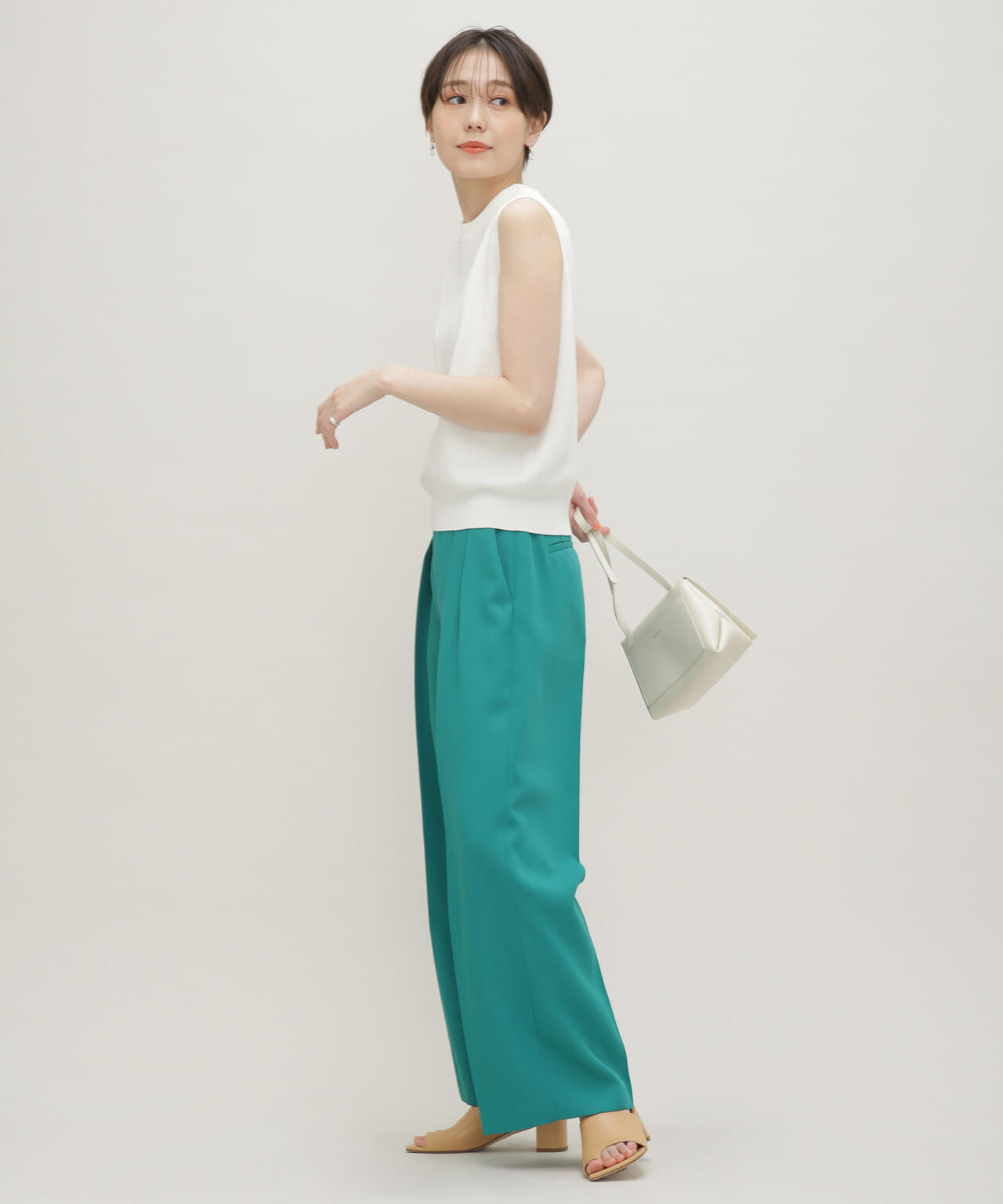 LB.03/GIZA強撚コットンノースリーブニット 6693122326