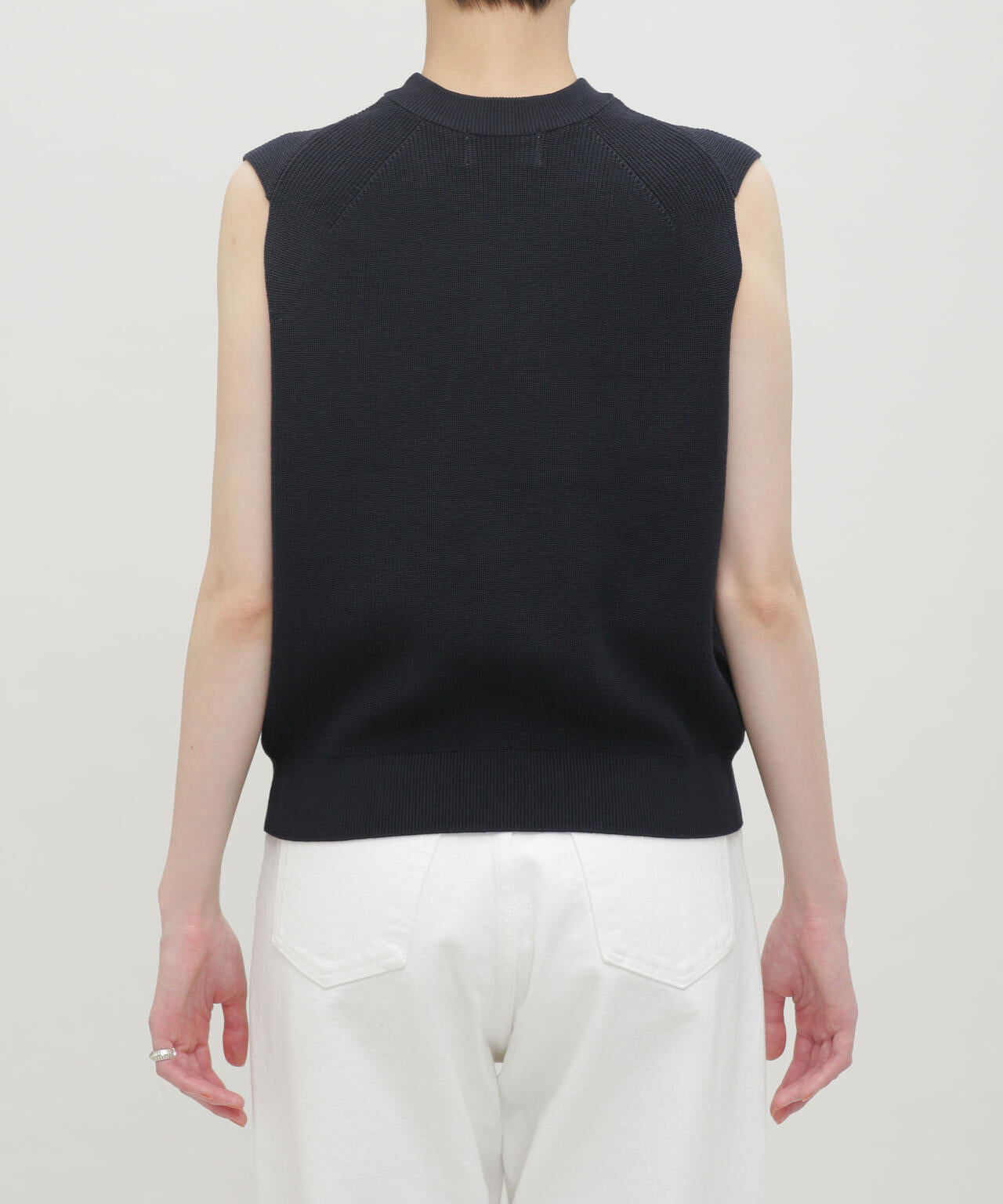 LB.03/GIZA強撚コットンノースリーブニット 6693122326