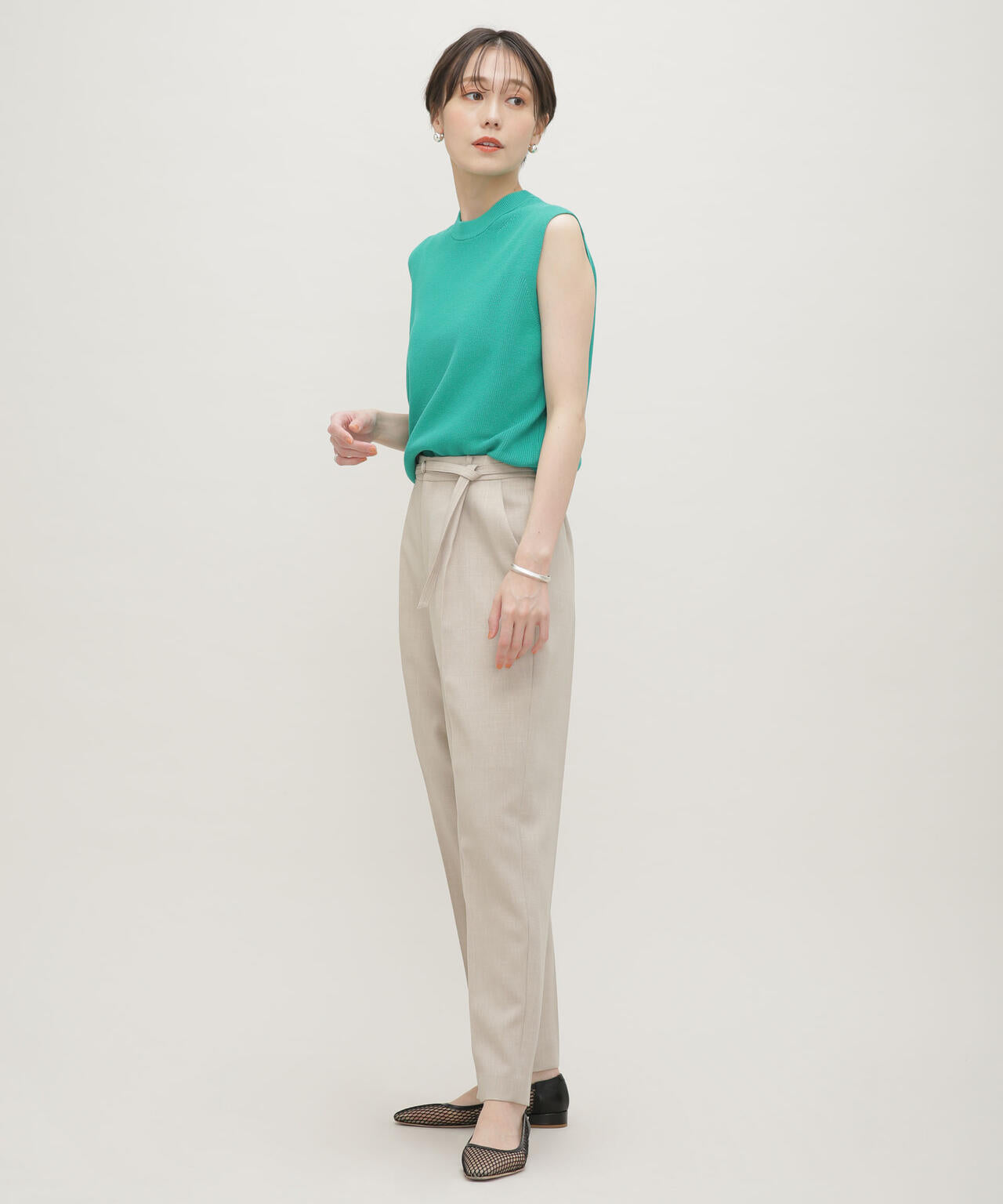 LB.03/GIZA強撚コットンノースリーブニット 6693122326