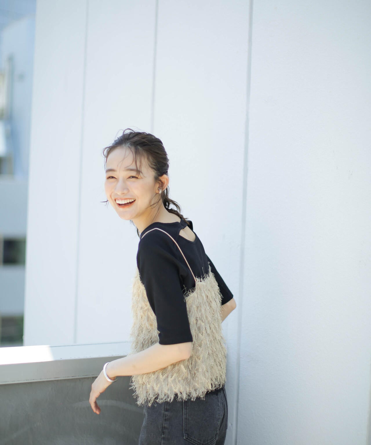 LB.03/バックオープンリブカットソー 6693124320