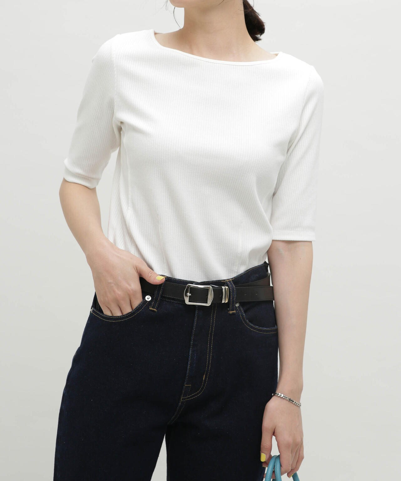 LB.03/バックオープンリブカットソー 6693124320