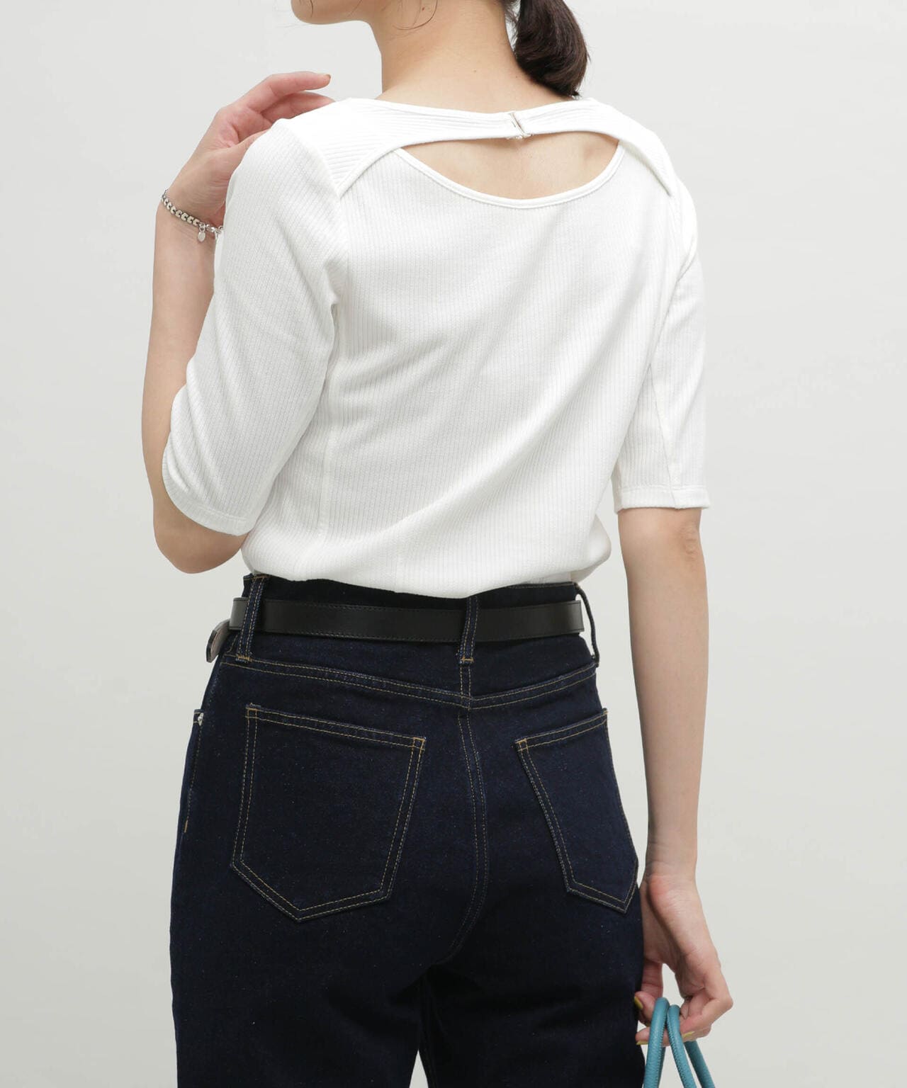 LB.03/バックオープンリブカットソー 6693124320