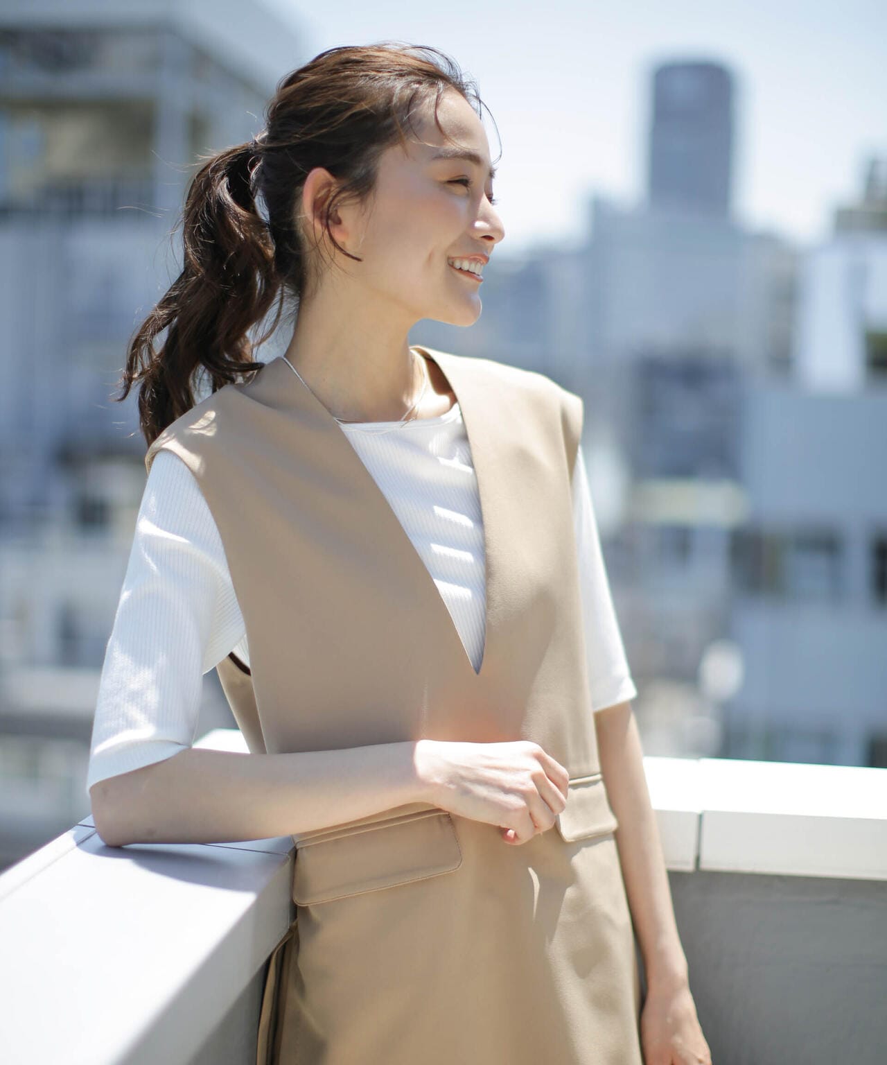 LB.03/バックオープンリブカットソー 6693124320