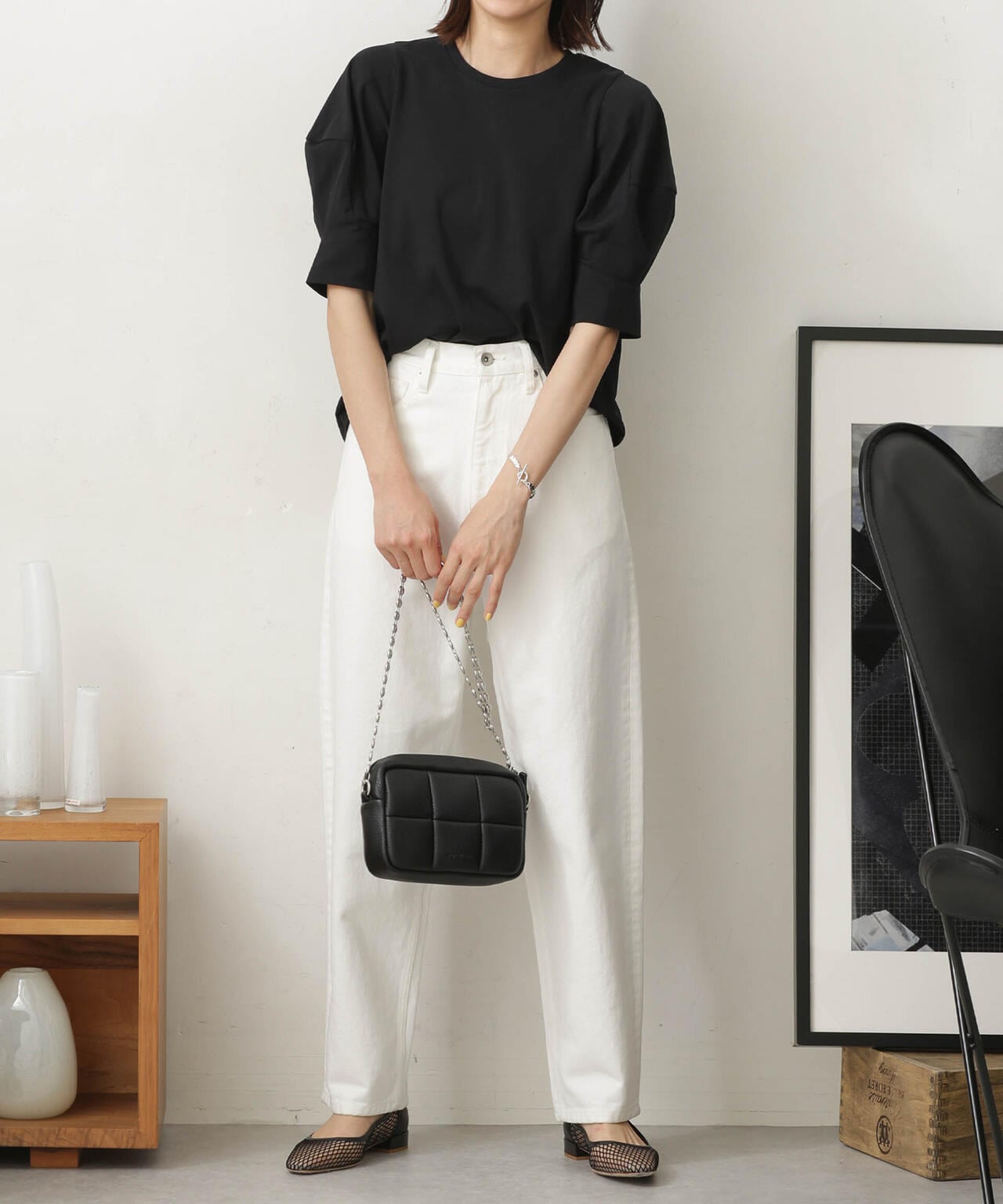 LB.03/Repurフォルムスリーブカットトップス 6693124321