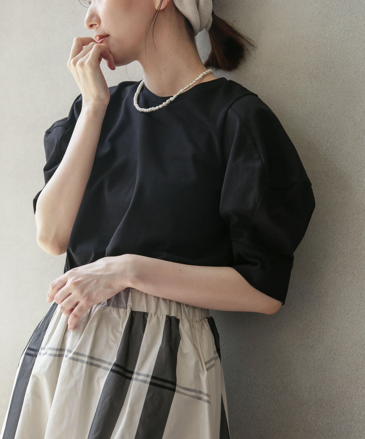 LB.03/Repurフォルムスリーブカットトップス 6693124321