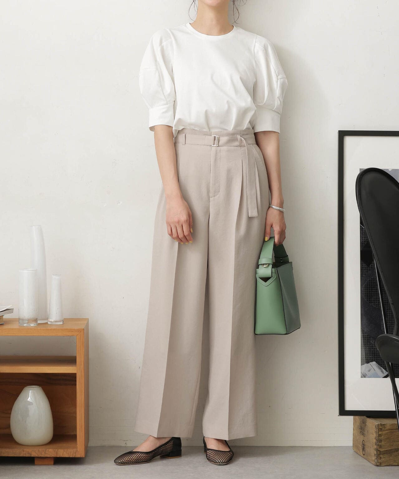 LB.03/Repurフォルムスリーブカットトップス 6693124321