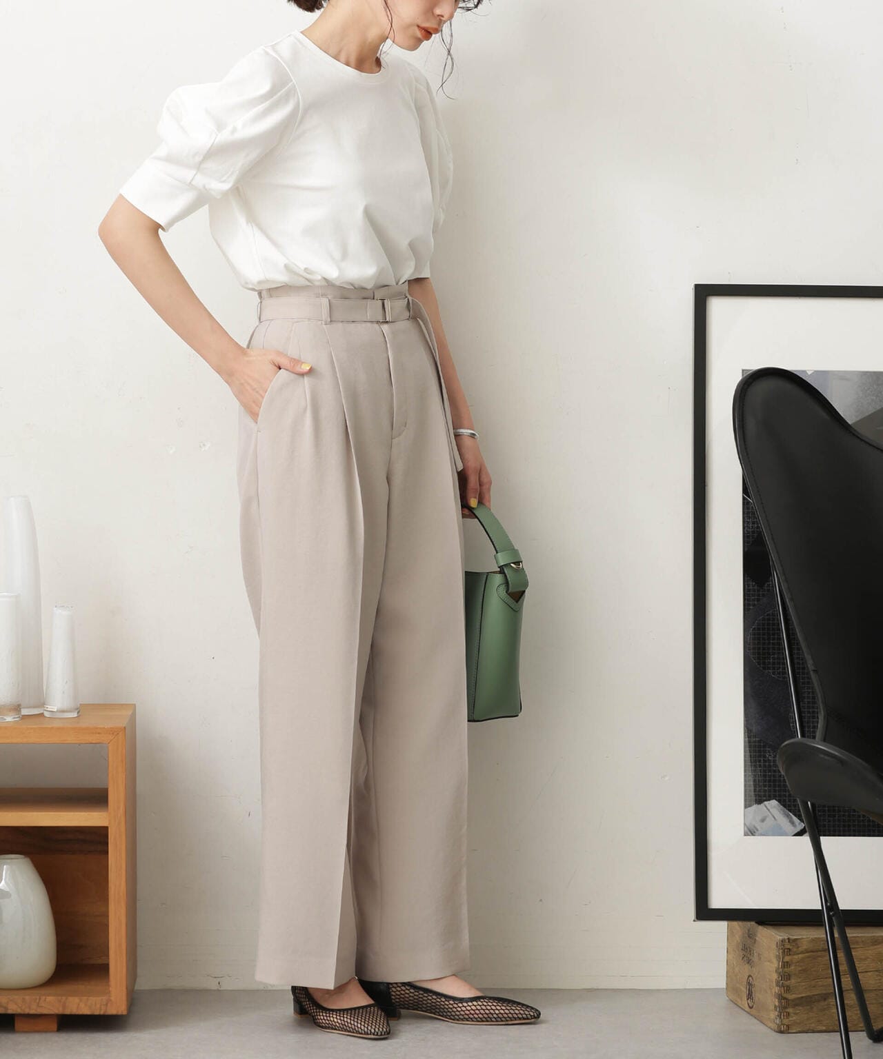 LB.03/Repurフォルムスリーブカットトップス 6693124321