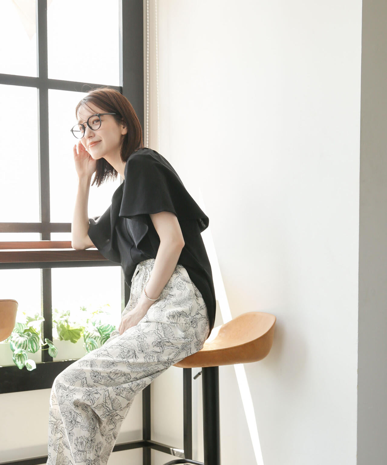 LB.03/Repurフレアスリーブカットトップス 6693124322