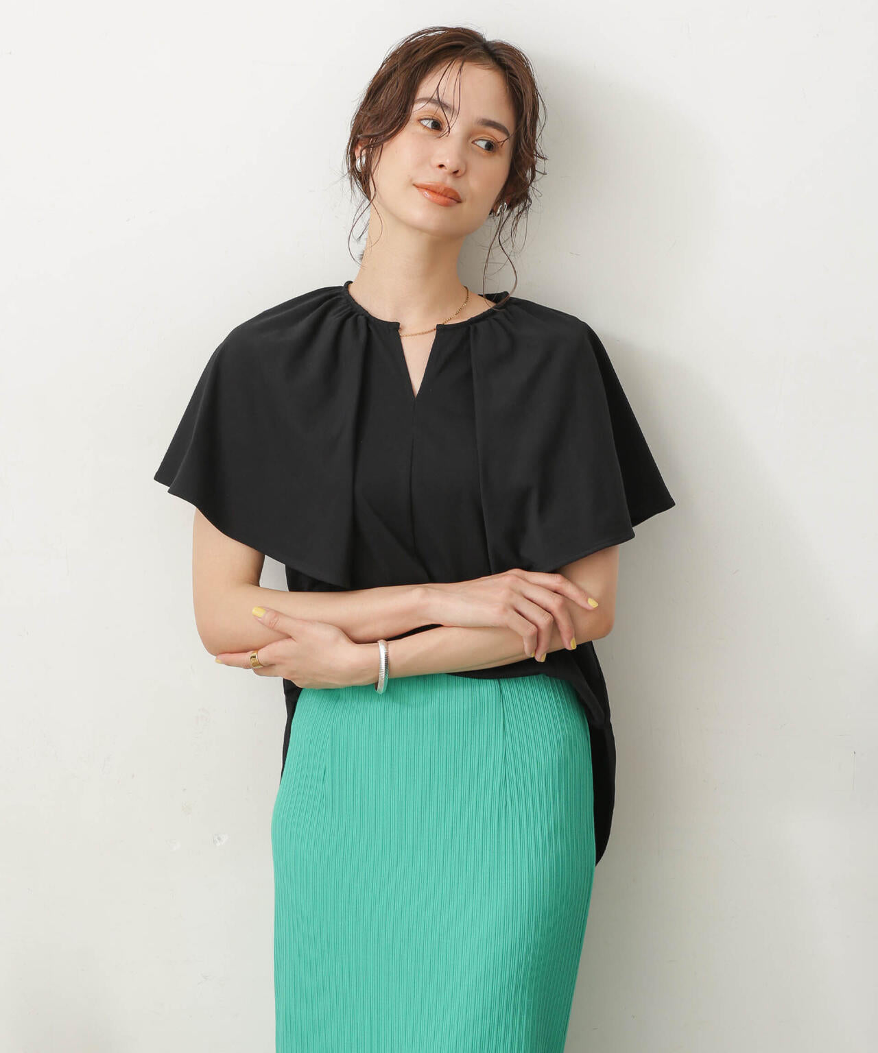 LB.03/Repurフレアスリーブカットトップス 6693124322