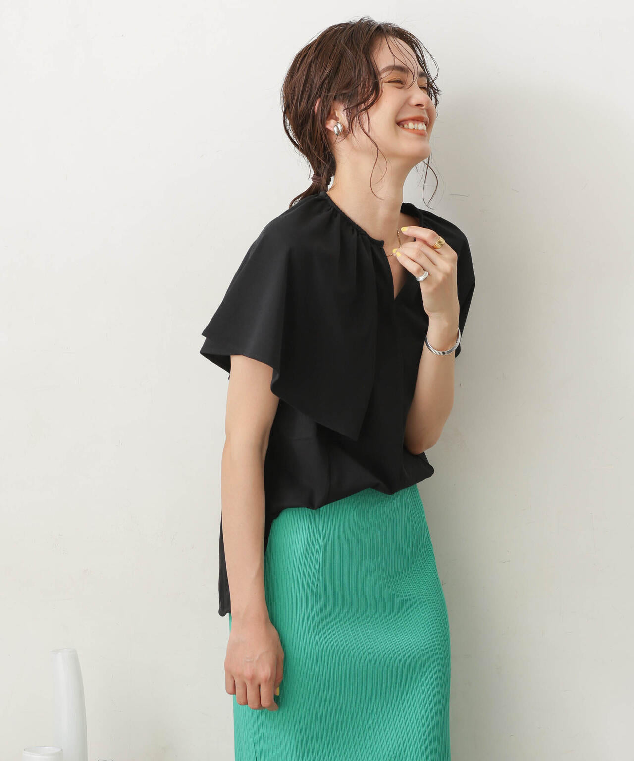 LB.03/Repurフレアスリーブカットトップス 6693124322