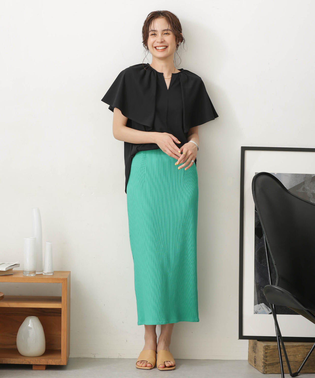 LB.03/Repurフレアスリーブカットトップス 6693124322