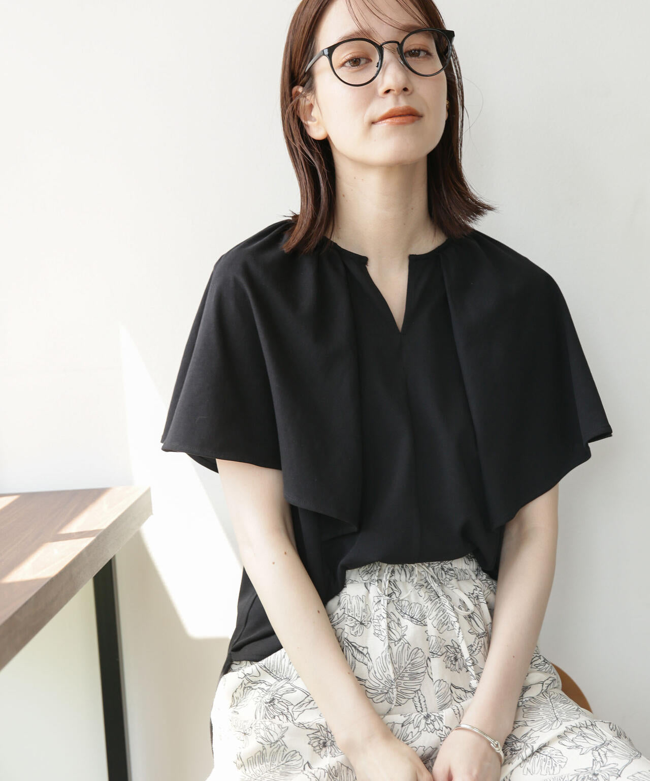 LB.03/Repurフレアスリーブカットトップス 6693124322