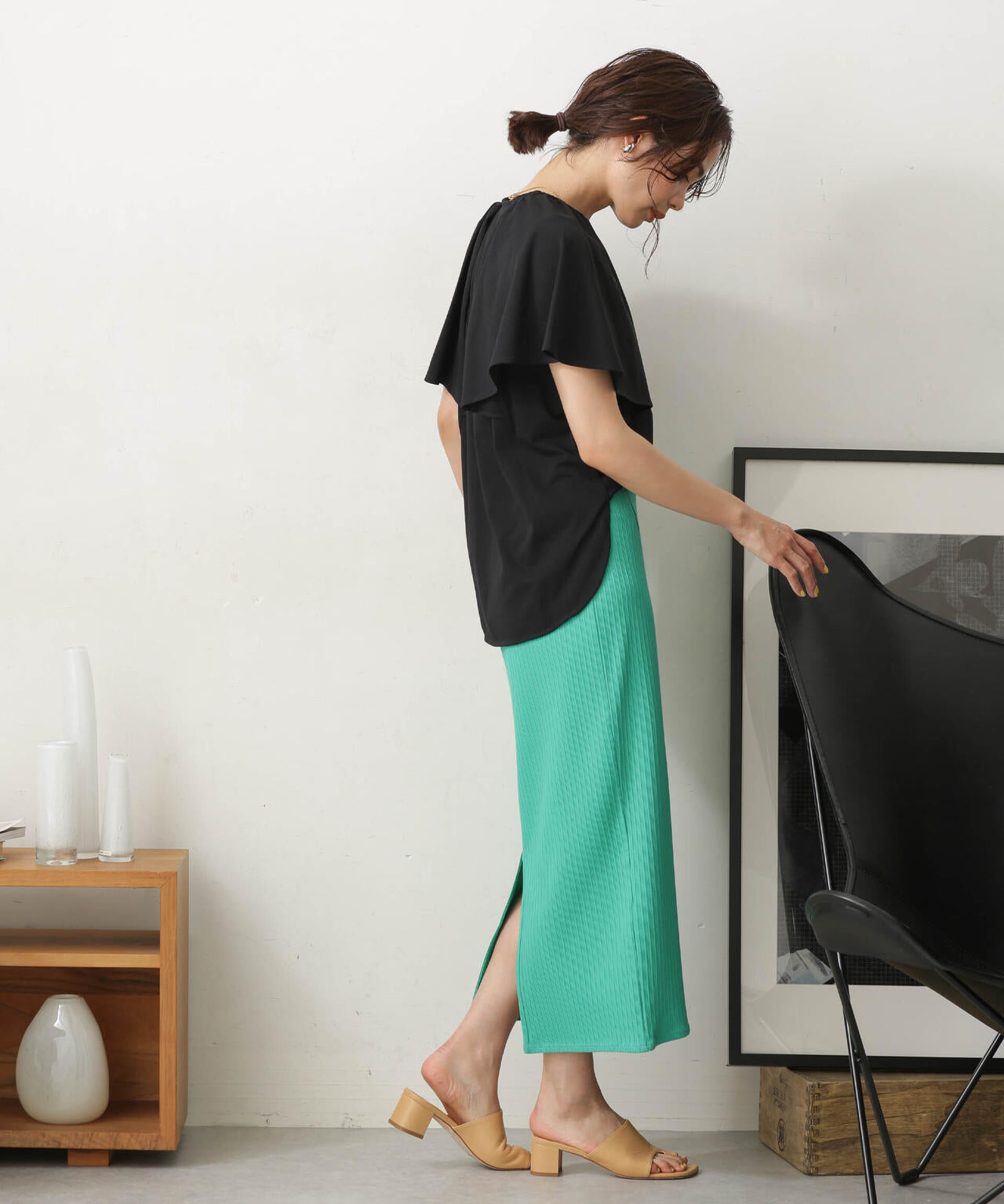 LB.03/Repurフレアスリーブカットトップス 6693124322