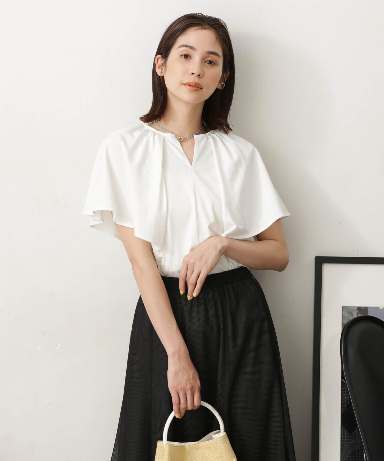 LB.03/Repurフレアスリーブカットトップス 6693124322