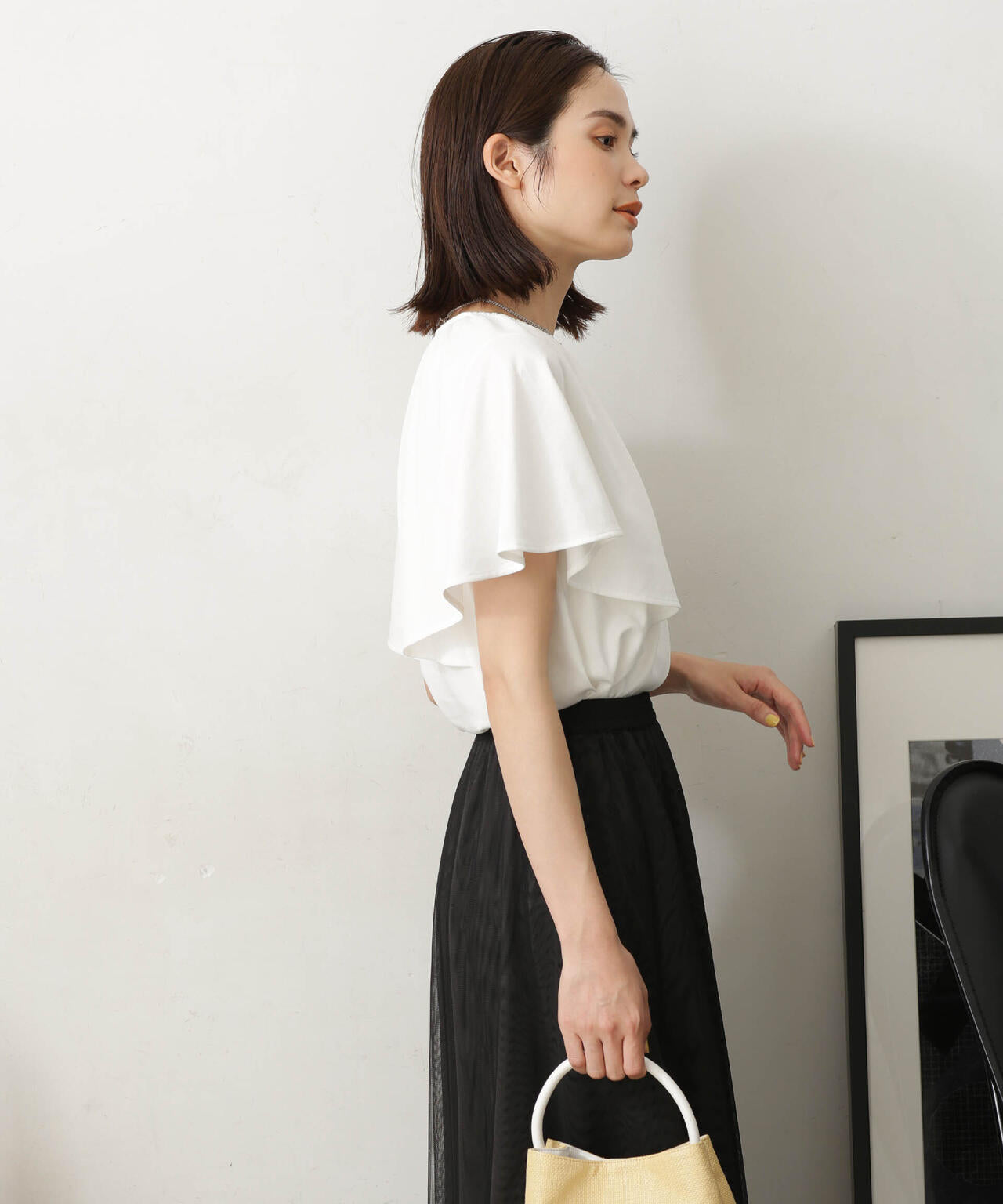 LB.03/Repurフレアスリーブカットトップス 6693124322