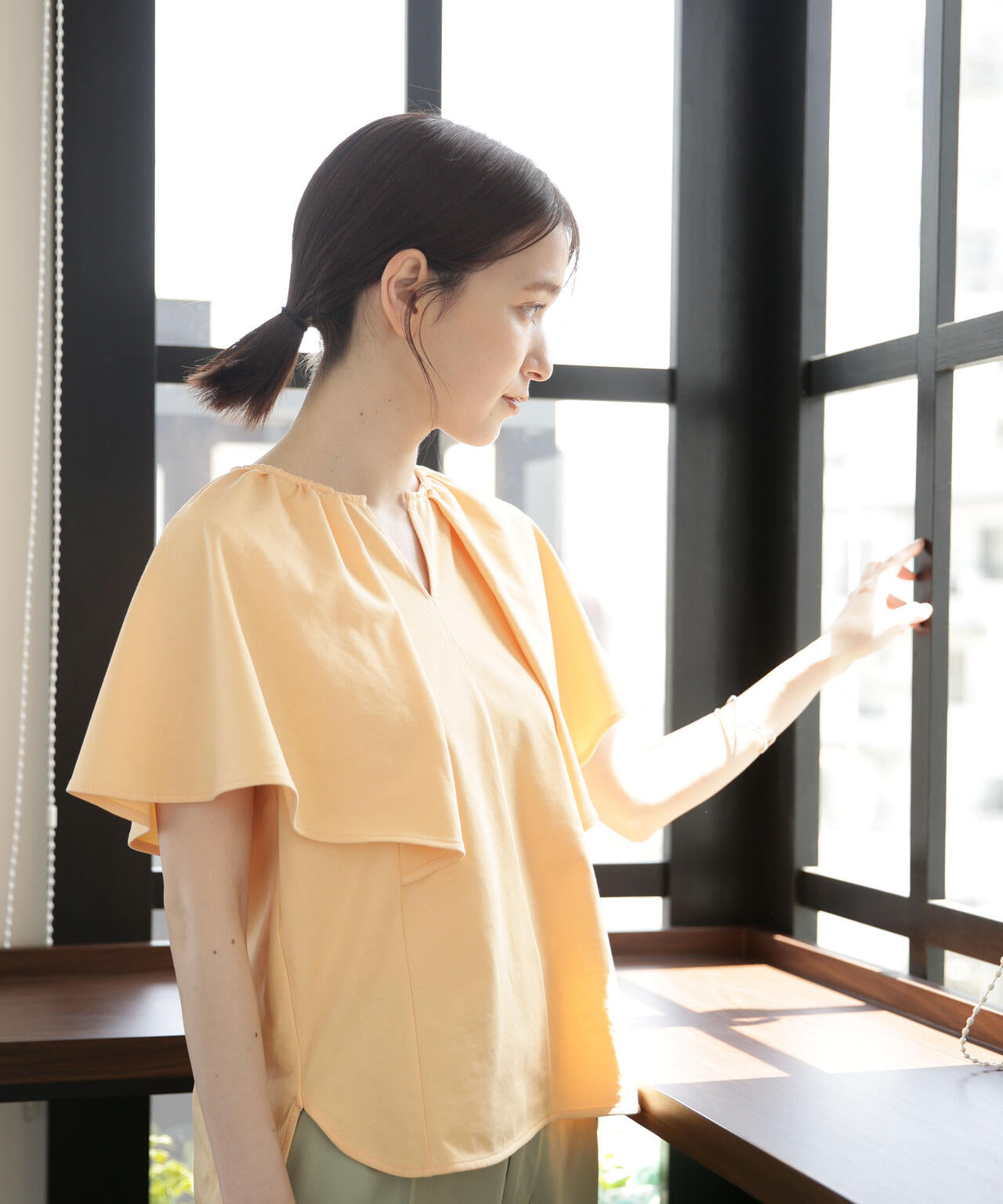 LB.03/Repurフレアスリーブカットトップス 6693124322