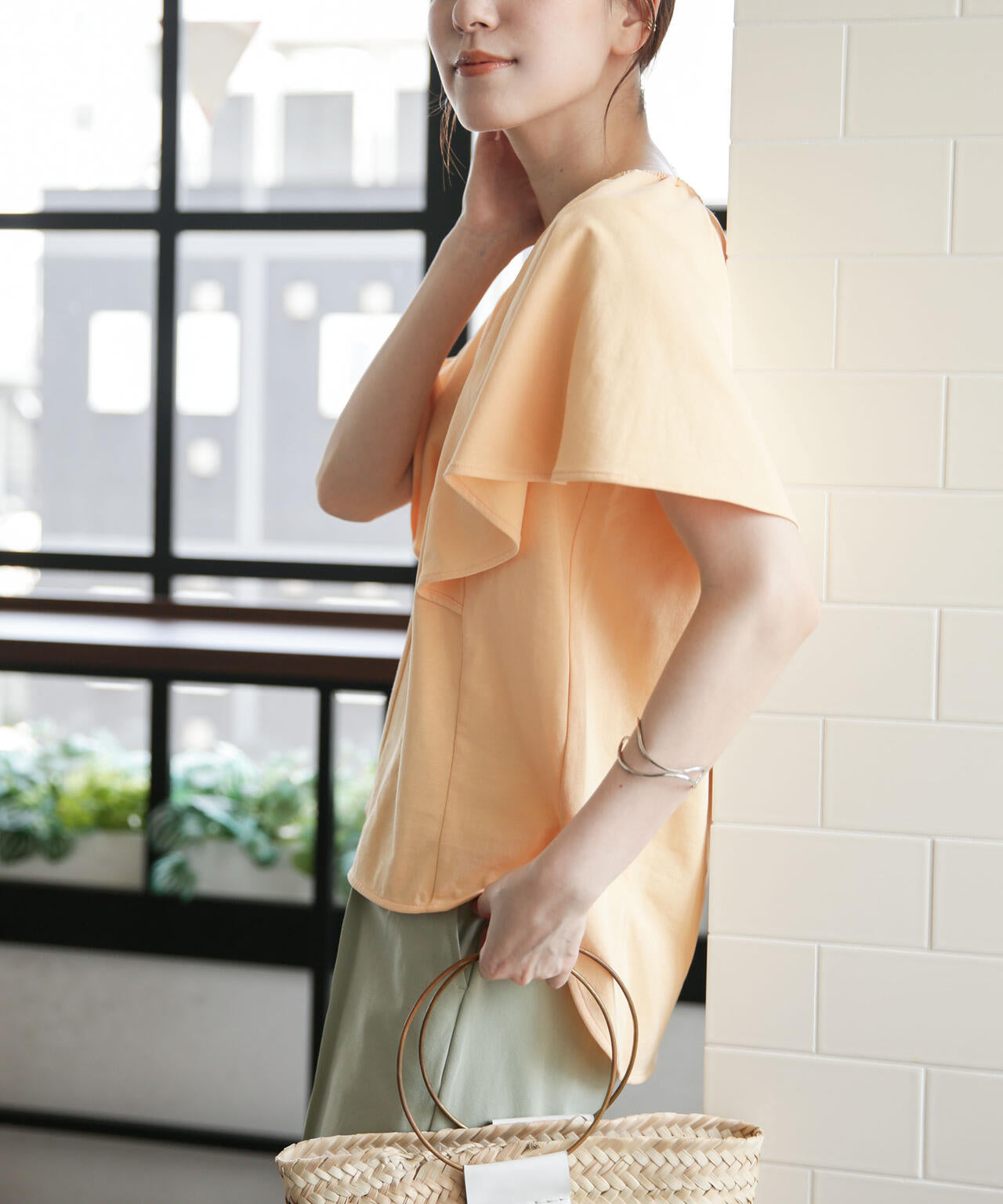 LB.03/Repurフレアスリーブカットトップス 6693124322