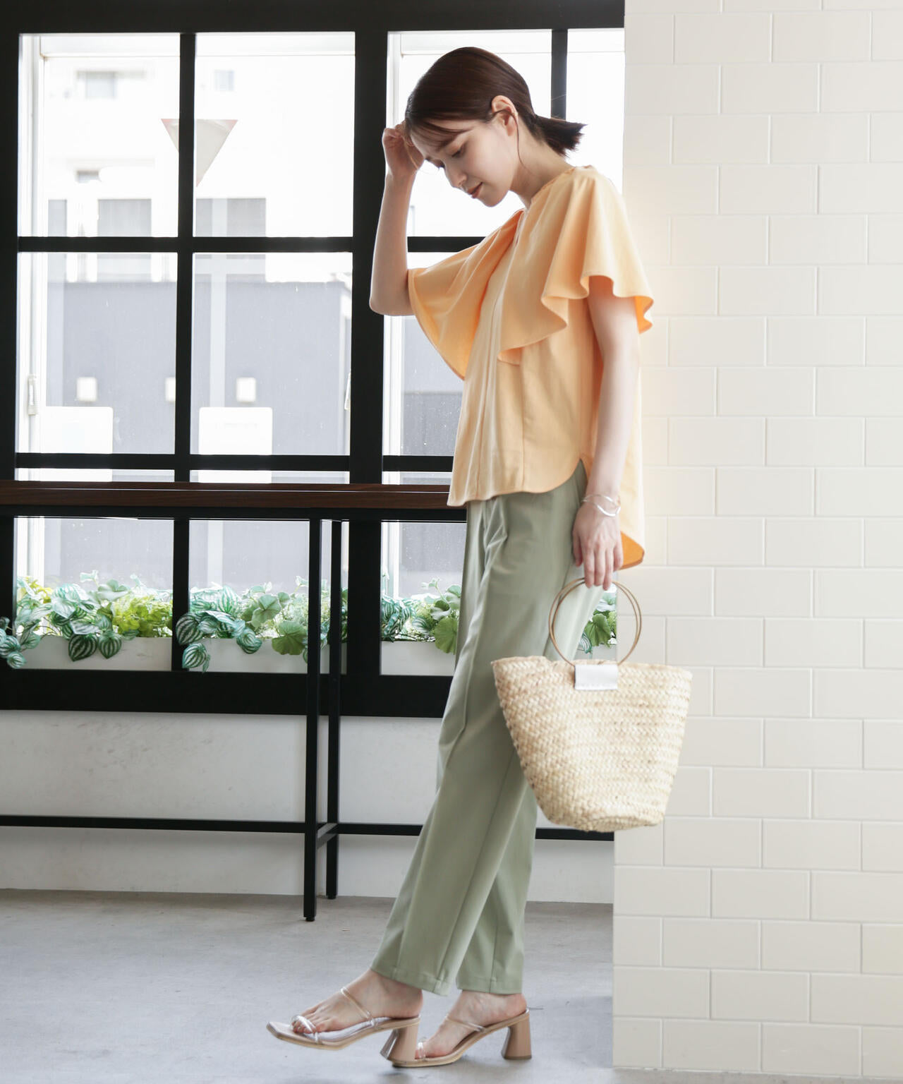 LB.03/Repurフレアスリーブカットトップス 6693124322