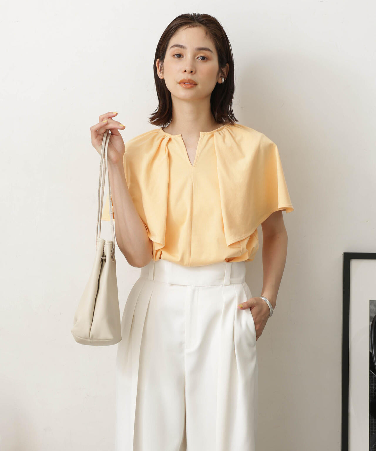 LB.03/Repurフレアスリーブカットトップス 6693124322