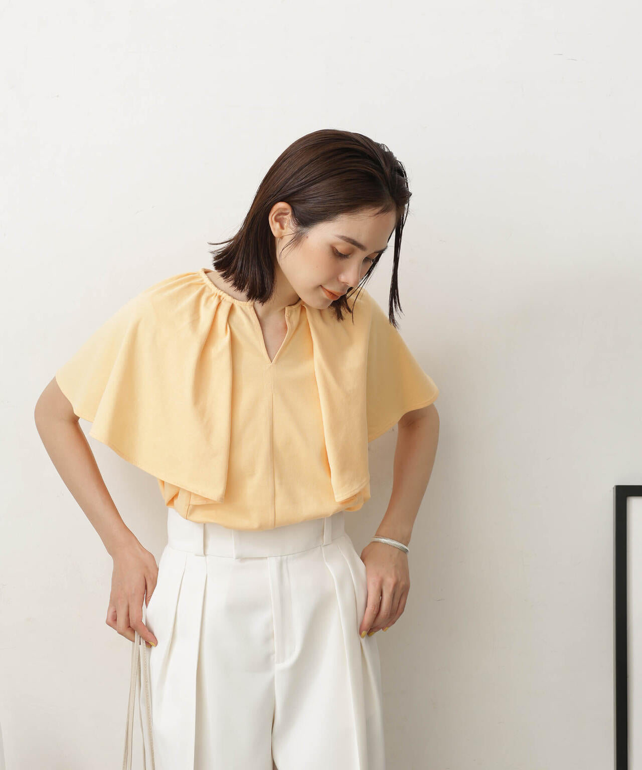 LB.03/Repurフレアスリーブカットトップス 6693124322