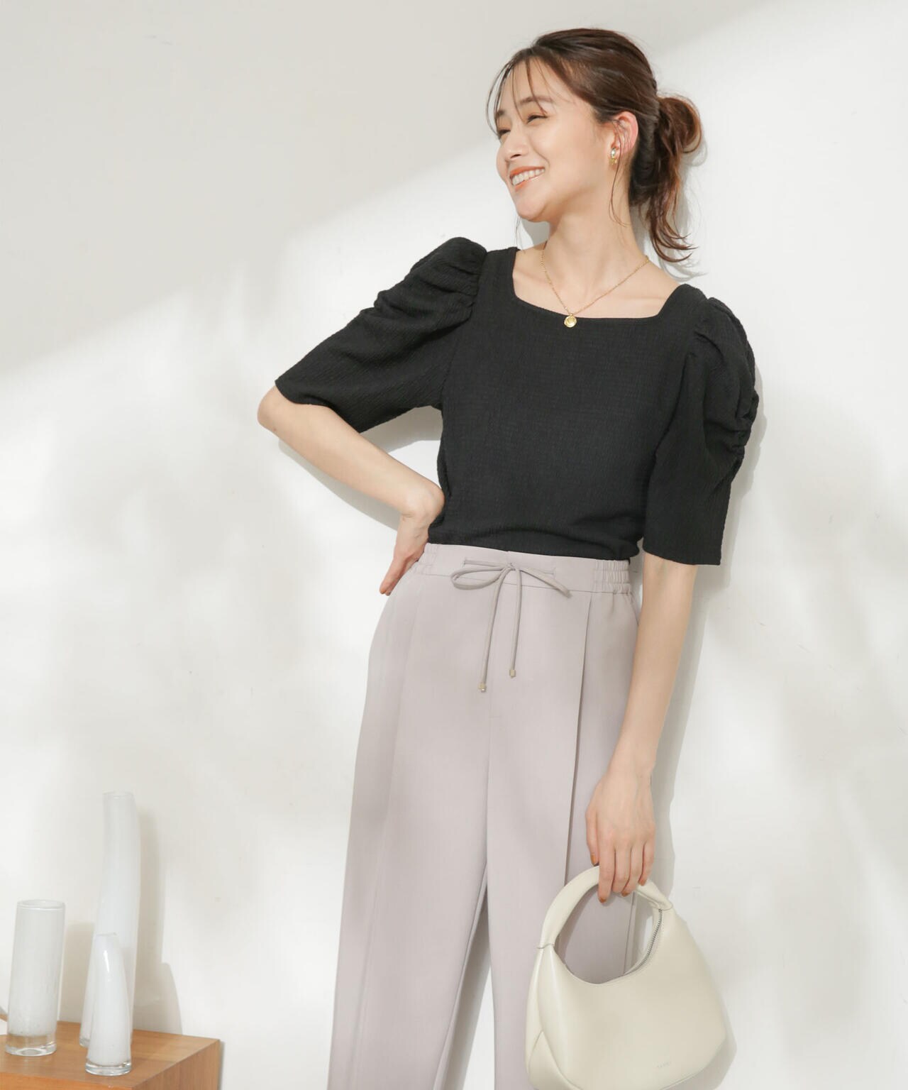 LB.03/前後2wayシャーリングトップス 6693124324